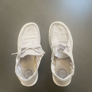 Hey dude Wendy chambray cloud (gray) size 8